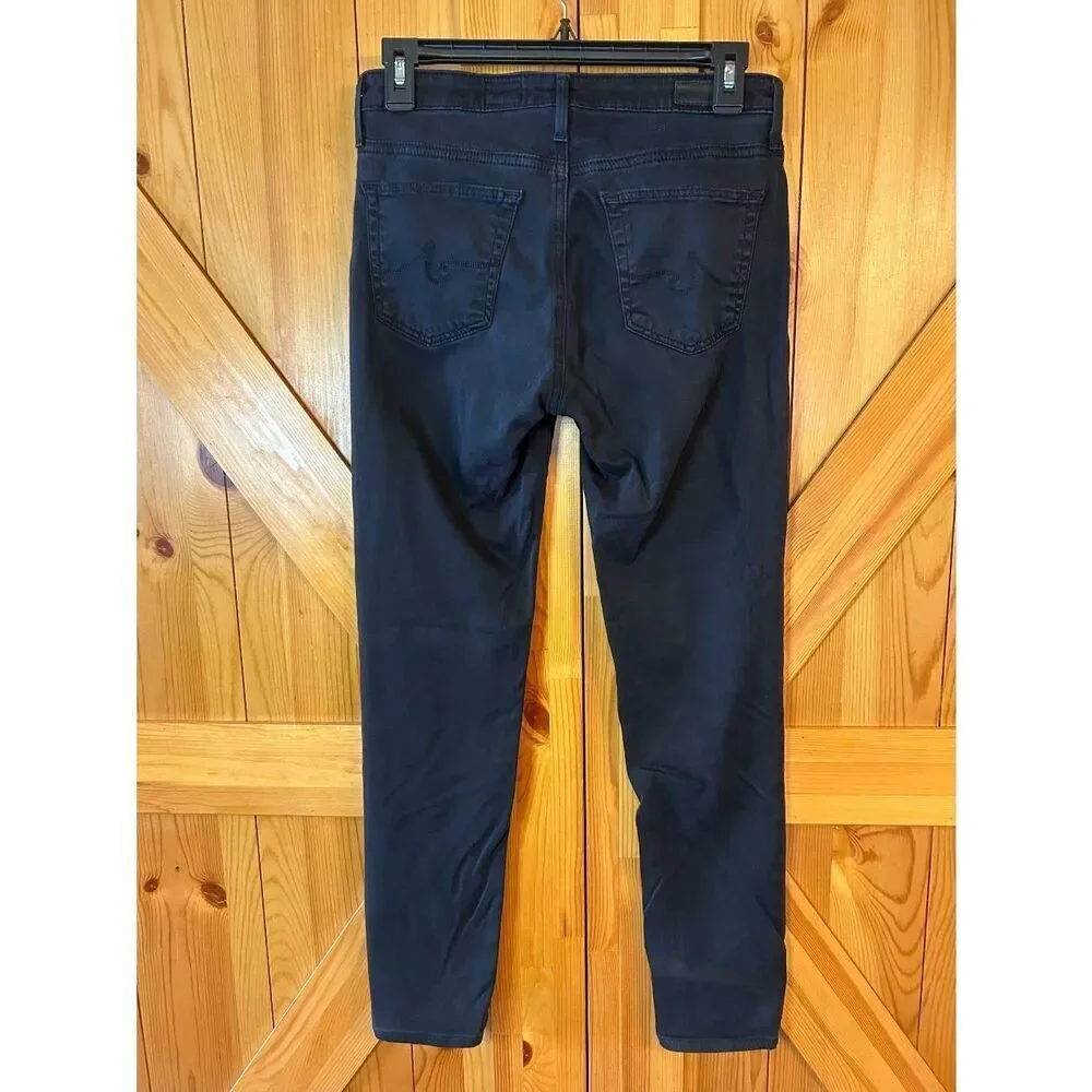 AG Adriano Goldschmied Black Stevie Ankle Slim Straight Ankle Jeans Size 26R (89